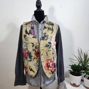 Vest, Vintage, One of kind, vintage, floral, boho, retro, hipster